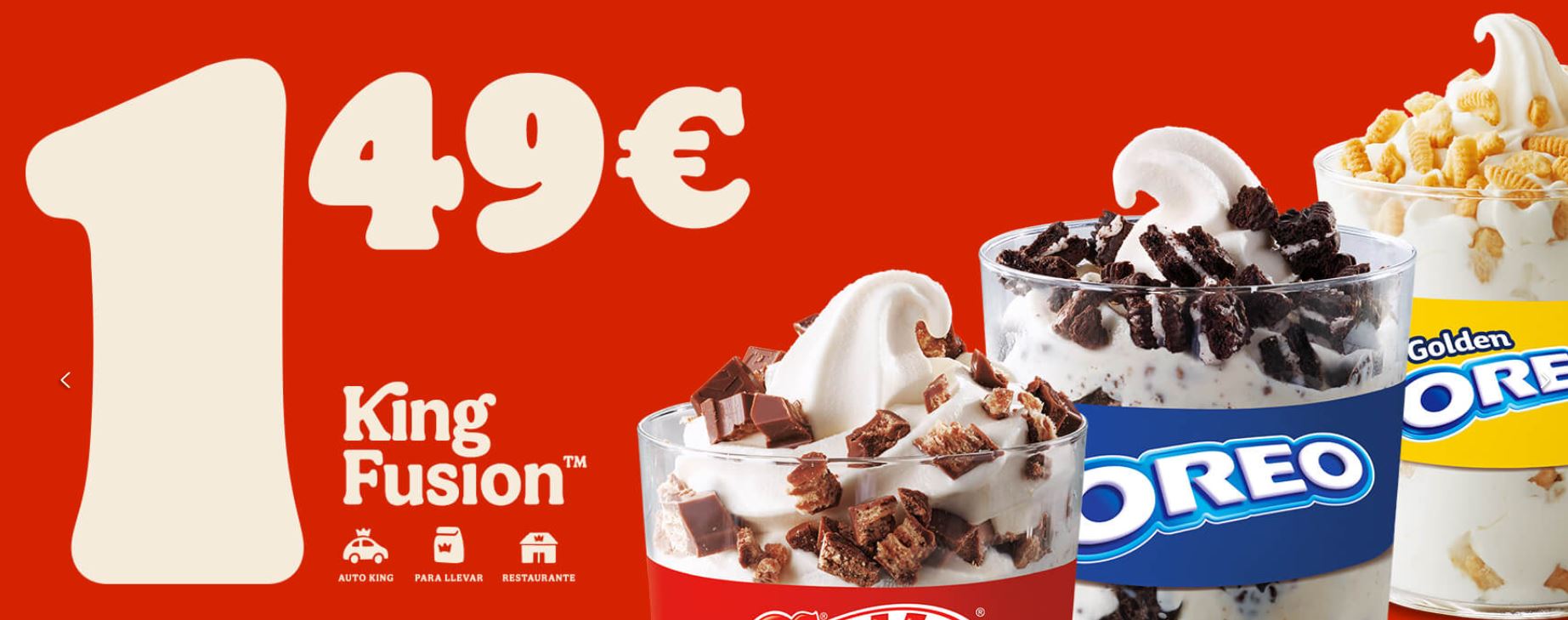 Refréscate con los helados King Fusion de Burger King Centro Comercial Plaza de Aluche